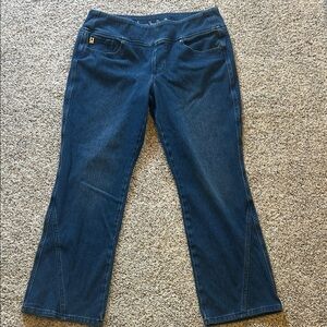 Belle Kim Gravel Classic Blue Wide Leg Jeans